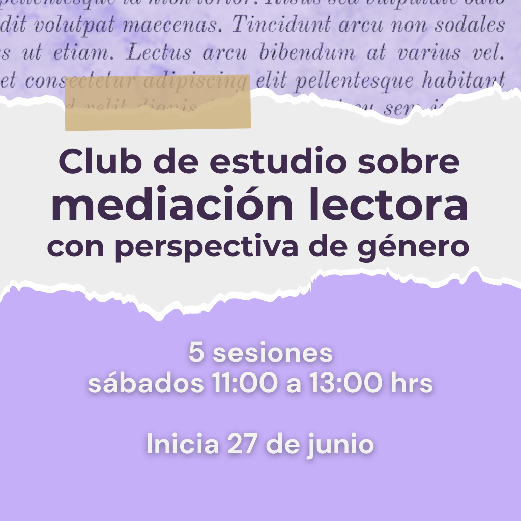 Club de estudio sobre mediación lectora con perspectiva de género