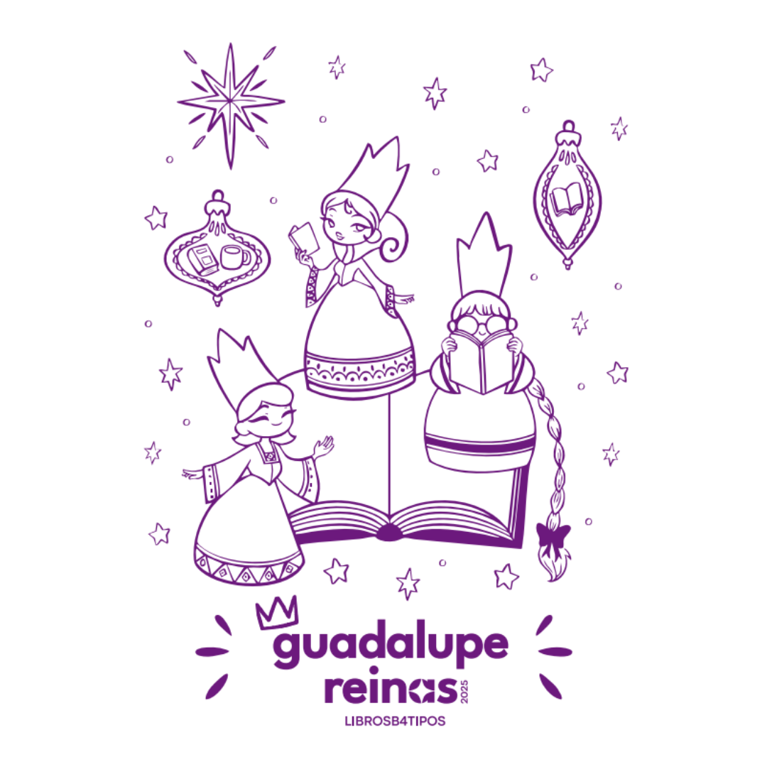 Ilustración para colorear Guadalupe Reinas 2025