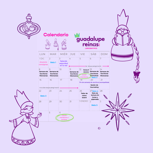 Calendario completo Guadalupe Reinas 2025