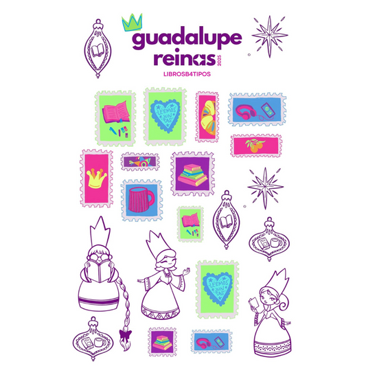 Stickers Guadalupe Reinas 2025